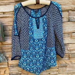 Lucky Brand Batik Print Tunic